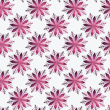 Snowflake seamless pattern