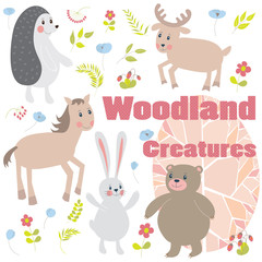 Obraz premium Woodland creatures