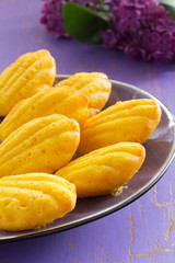 Pumpkin cake madeleines.