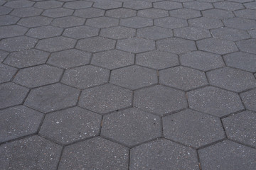 sidewalk hexagons