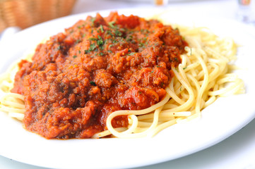 bolognese spaghetti