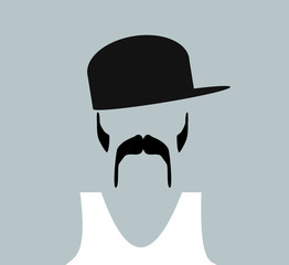 man wearing baseball cap and tank top shirt