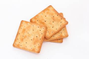 Brown square cracker