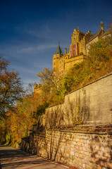 Beautiful Autumn in Hohenzollern Castle and around, Germany