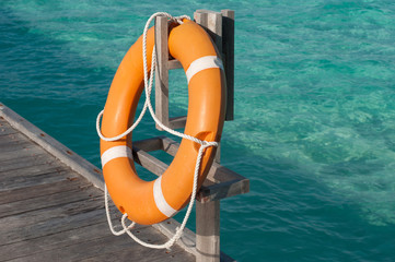 a lifebuoy, safety equipment - Powered by Adobe