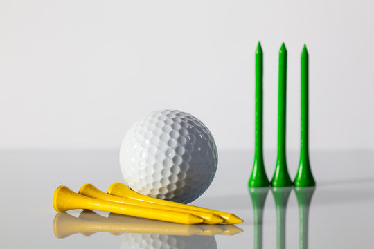 Golf equipments on the table