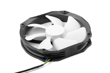 Fototapeta premium Computer DC fan isolated on white