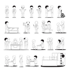 Medical Staff - Isolated On White Background