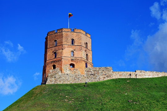 Gediminas Tower In Vilnius.Lithuania.