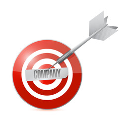 company target power. illustration design