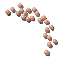 powder round ball make up beauty