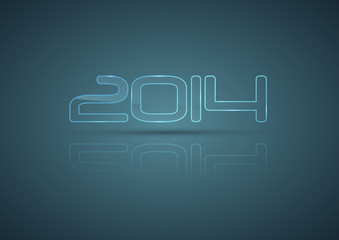 2014 glassy vector template