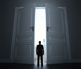 Fototapeta premium door to city