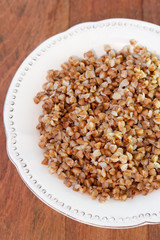 buckwheat on plate