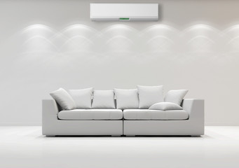 Interno con aria condizionata