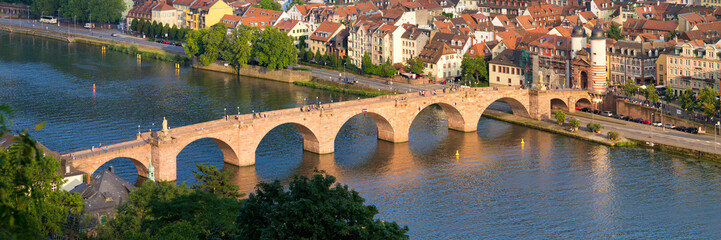 Karl-Theodor-Brücke Panorama - obrazy, fototapety, plakaty