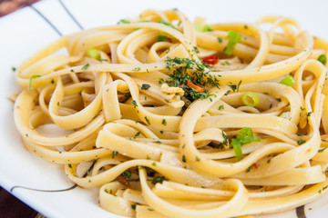 Garlic, Olive Oil & Chili Pepper Spaghetti