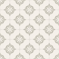 Seamless pattern with floral elements.