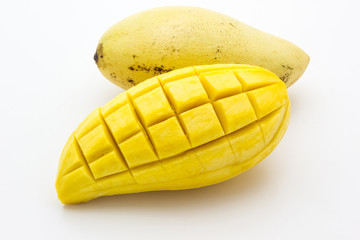 Mango on white background
