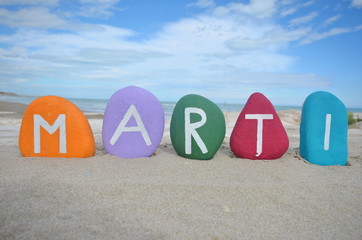 Marţi, second day of the week