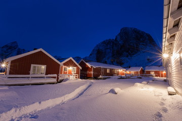 artic night at lofoten island