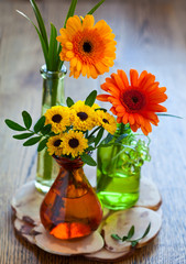 bouquet of chrysanthemum and gerbera