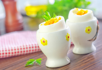 boiled eggs