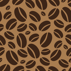 Coffee vector seamless pattern