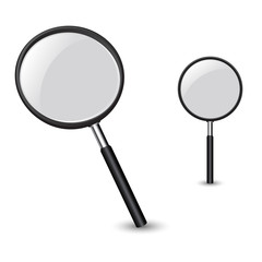 Magnifying glass, isolated on white background