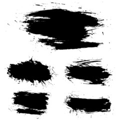 Grunge banner set. Vector illustration