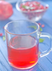 pomegranate and juice