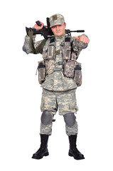 soldier with assault rifle