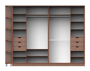 Wardrobe with shelves