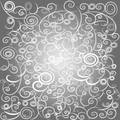 Stylish and trendy vintage curly abstract background