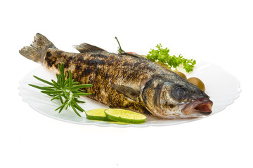 Roasted seabass