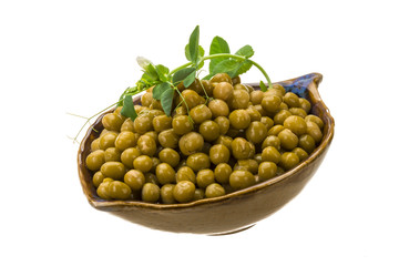 Marinated green peas