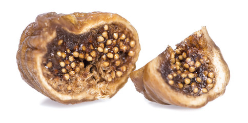 Dried Figs isolated on white