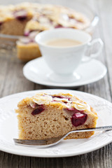 A piece of plum cake