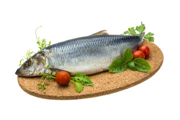 Marinated herring with herbs