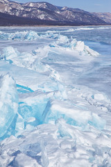 Winter lake Baikal