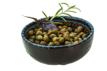Capers in the bowl