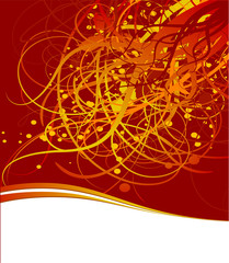 Floral abstract. Vector.