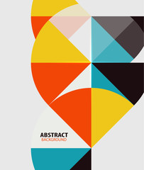 Obraz premium Colorful geometrical modern art minimal template