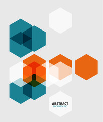 Obraz premium Modern art hexagon abstract background