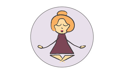 Yoga logo fille