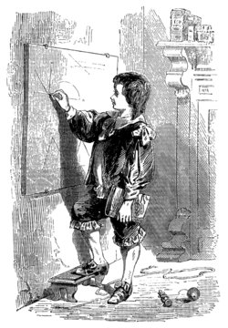 School Boy : Geometry - 17th century