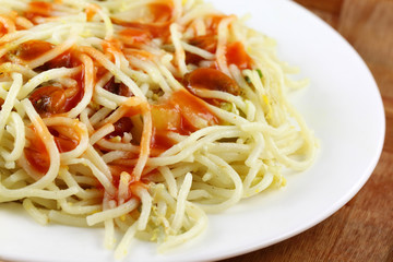 Cooked noodles sauce