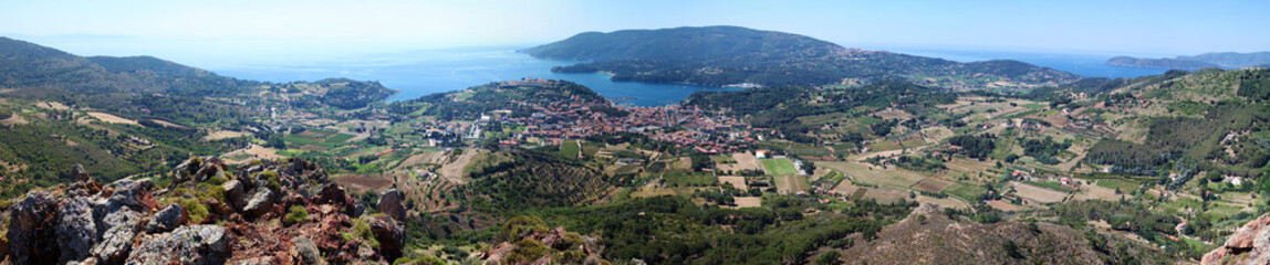 Fototapeta na wymiar Elba, panorama, Toskania, Włochy, Europa