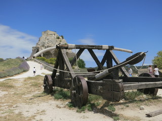 Catapulte au Baux de Provence