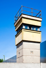 Berlin wall watch tower